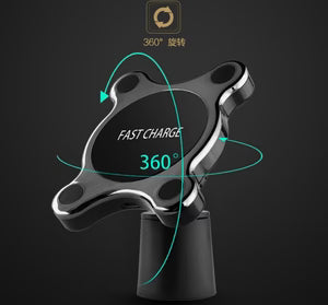 Compatible With Apple, QI Magnetic Car Mount Wireless Charger