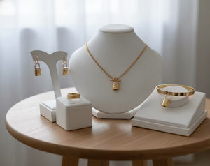 Padlock Charm Jewelry Set