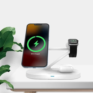 Compatible With Apple, QI Magnetic Car Mount Wireless Charger