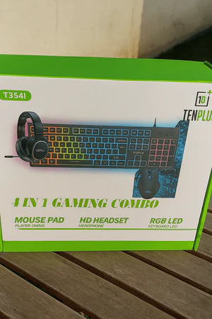 TenPlus - 4-in-1 Gaming Combo (30 Days Replacement Warranty)